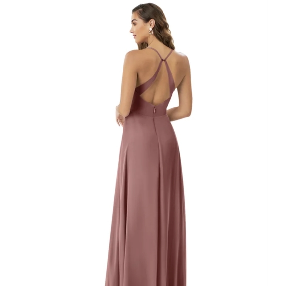 Azazie Davis Bridesmaid Dress in Desert Rose - Picture 2 of 5